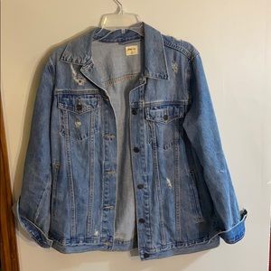 Distressed GAP denim jacket